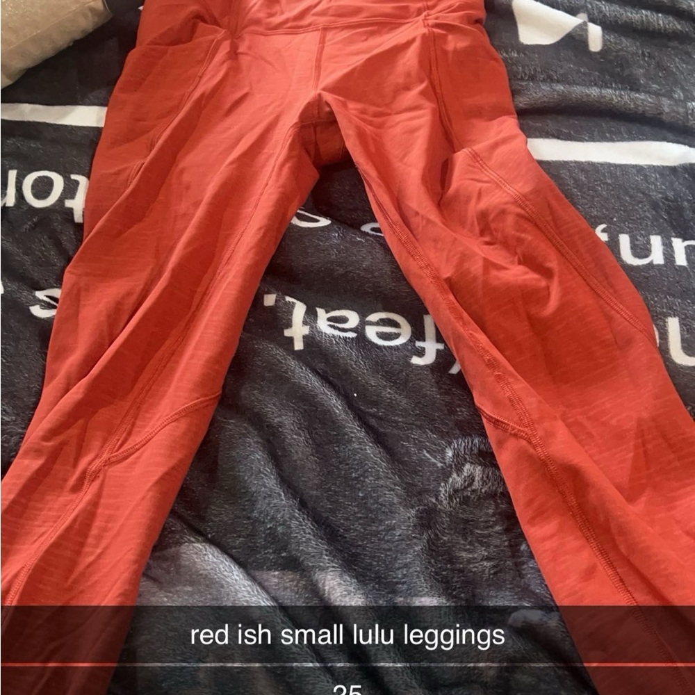 lululemon athletica Red Leggings